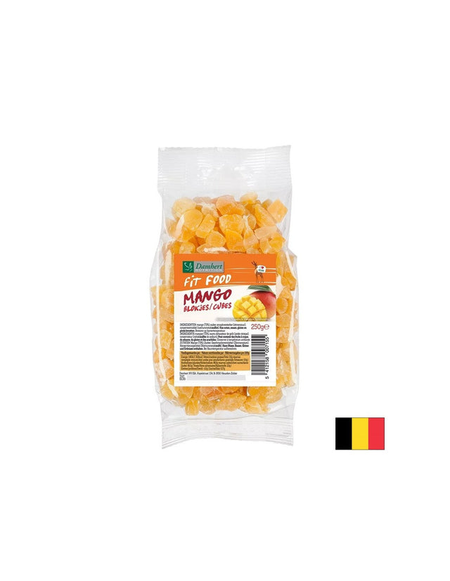 Сушен плод от манго на кубчета, 250 g - Nutra Best Bulgaria