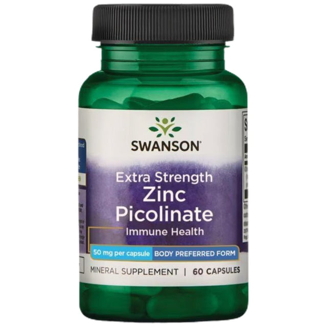 Extra Strength Zinc Picolinate 50 mg - 60 капсули - Nutra Best Bulgaria