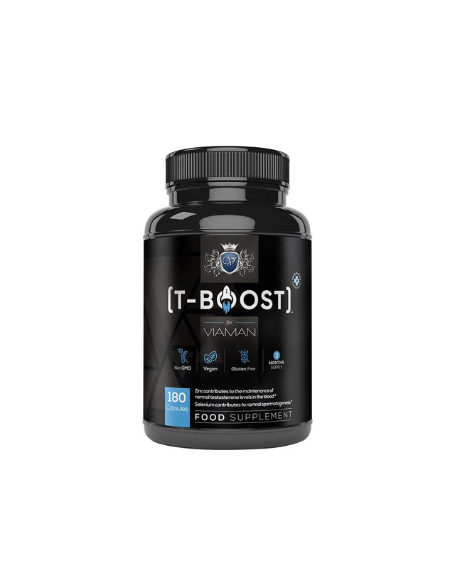 Тестостерон формула за мъже T-Boost Viaman™, 180 капсули - Nutra Best Bulgaria