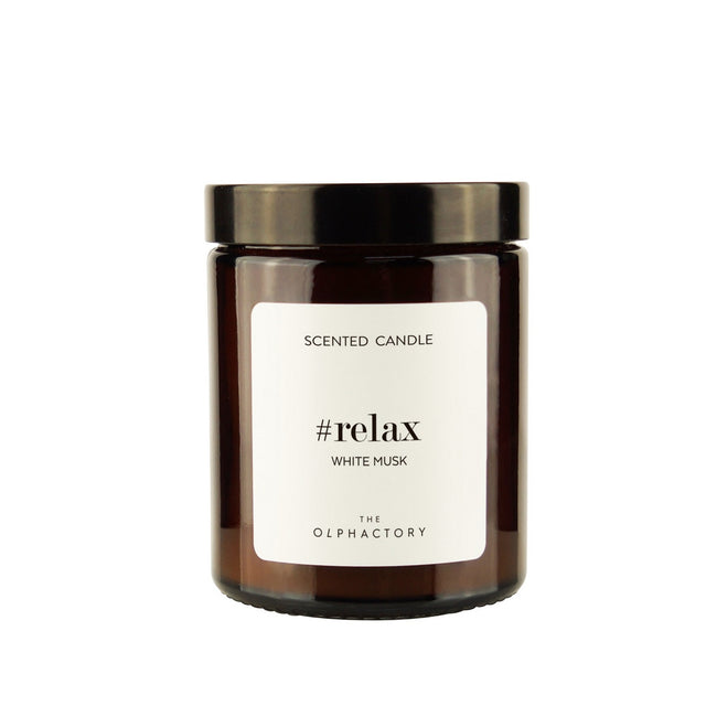 The Olphactory, Relax White Musk, Ароматизирана свещ, 135 г