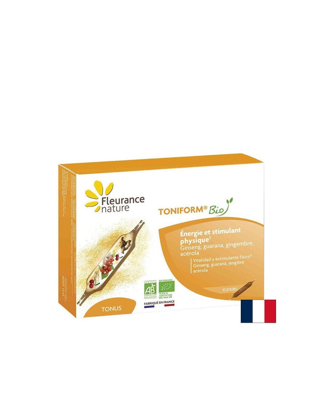 Тонус и Енергия - Toniform Био, 10 ампули за пиене Fleurance Nature - Nutra Best Bulgaria