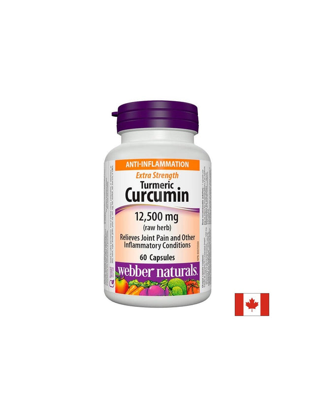Turmeric Curcumin Extra Strength/ Куркума (куркумин) 500 mg х 60 капсули Webber Naturals - Nutra Best Bulgaria