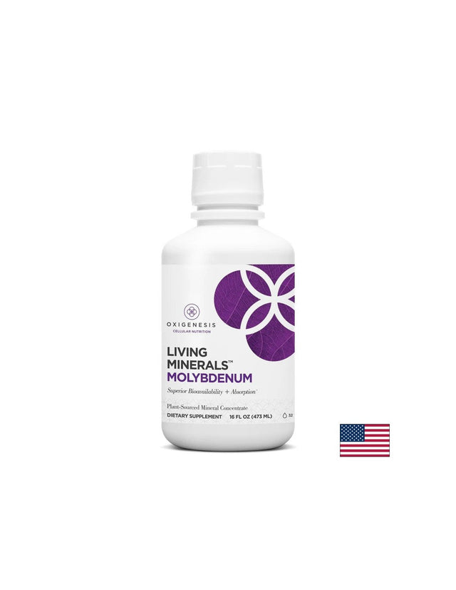 Улеснява разграждането на аминокиселини и токсини - Молибден Living Minerals, 473 ml - Nutra Best Bulgaria
