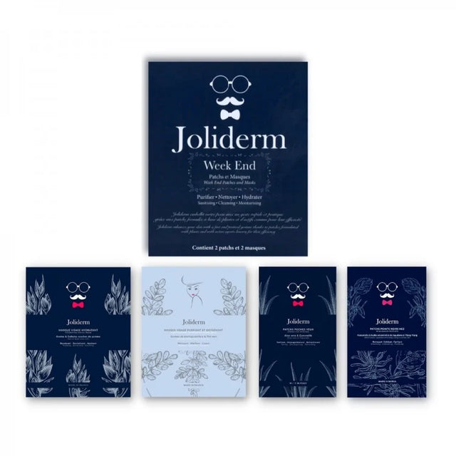 Week End Set Joliderm: Joliderm, Coconut Water, Hydrating, Sheet Mask, For Face + Joliderm, Contouring, Under-Eye Mask Patch + Joliderm, Green Tea, Oxygenating & Purifying, Sheet Mask, For Face + Joliderm, Anti-Blackheads, Local Treatment Patch, For Face  Joliderm - Nutra Best Bulgaria