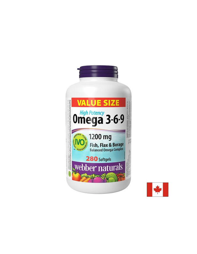 В подкрепа на имунитета, зрението и мозъчната функция - Омега 3-6-9, 1200 mg х 280 софтгел капсули - Nutra Best Bulgaria