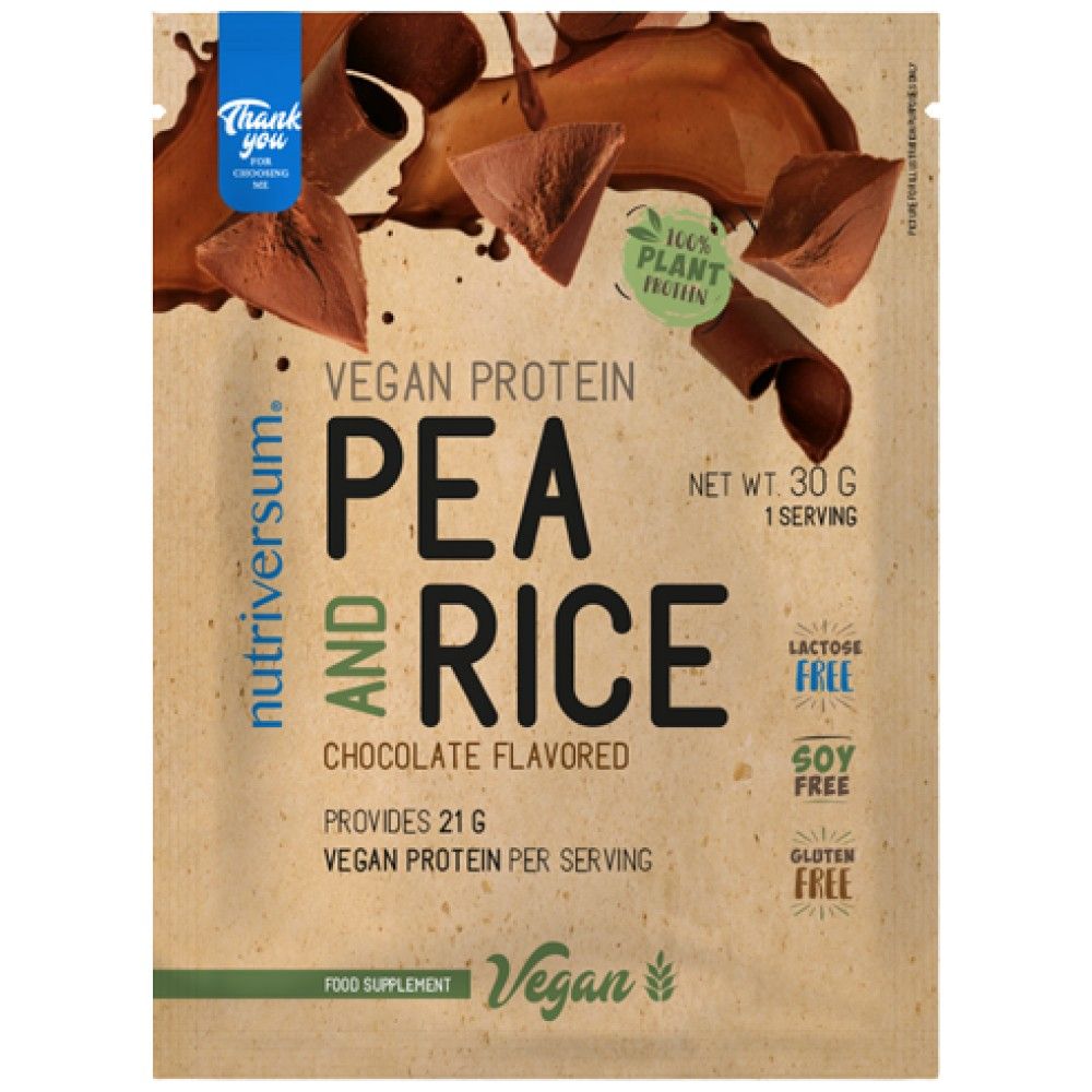 Vegan Protein | Pea and Rice - 30 грама  Nutriversum - Nutra Best Bulgaria