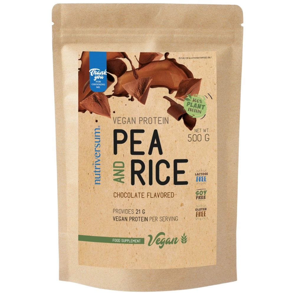 Vegan Protein | Pea and Rice - 500 грама  Nutriversum - Nutra Best Bulgaria