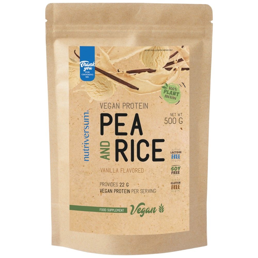 Vegan Protein | Pea and Rice - 500 грама  Nutriversum - Nutra Best Bulgaria