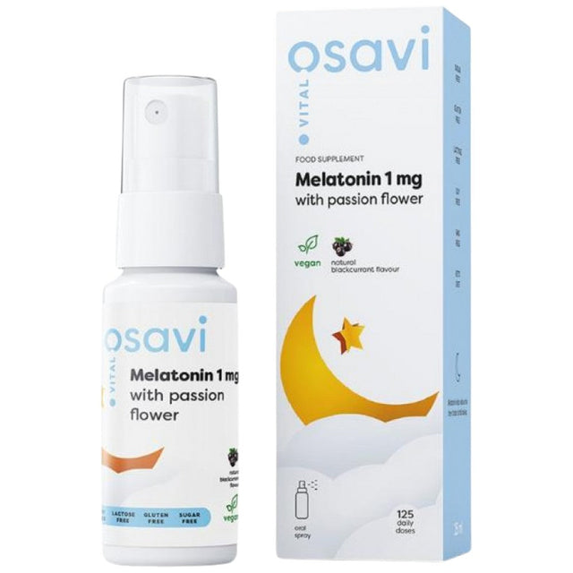 Melatonin 1 mg Oral Spray | with Passiflora - 25 мл - Nutra Best Bulgaria