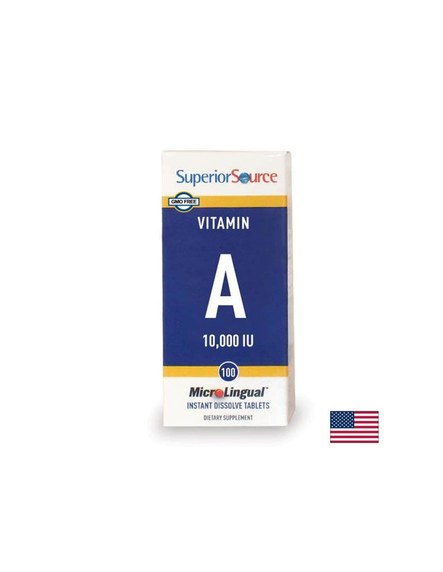 Витамин A , 3000 mg х 100 сублингвални таблетки Superior Source - Nutra Best Bulgaria