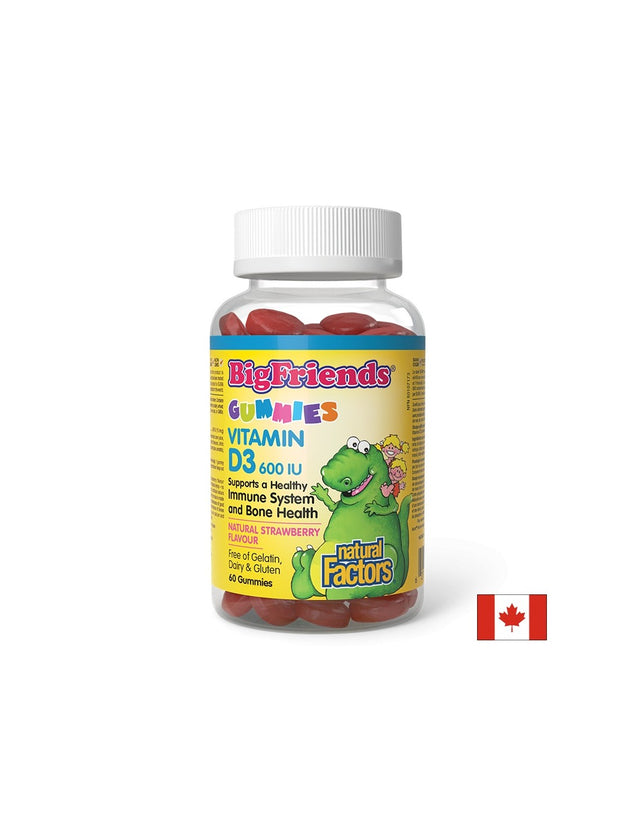 BigFriends Vitamin D3 for Kids 600 IU - 60 желирани бонбони - Nutra Best Bulgaria