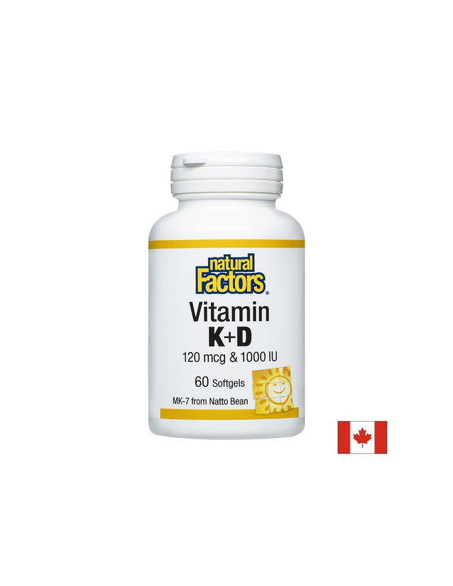 Vitamin K 120 mcg & Vitamin D 1000 IU - 60 Гел капсули - Nutra Best Bulgaria