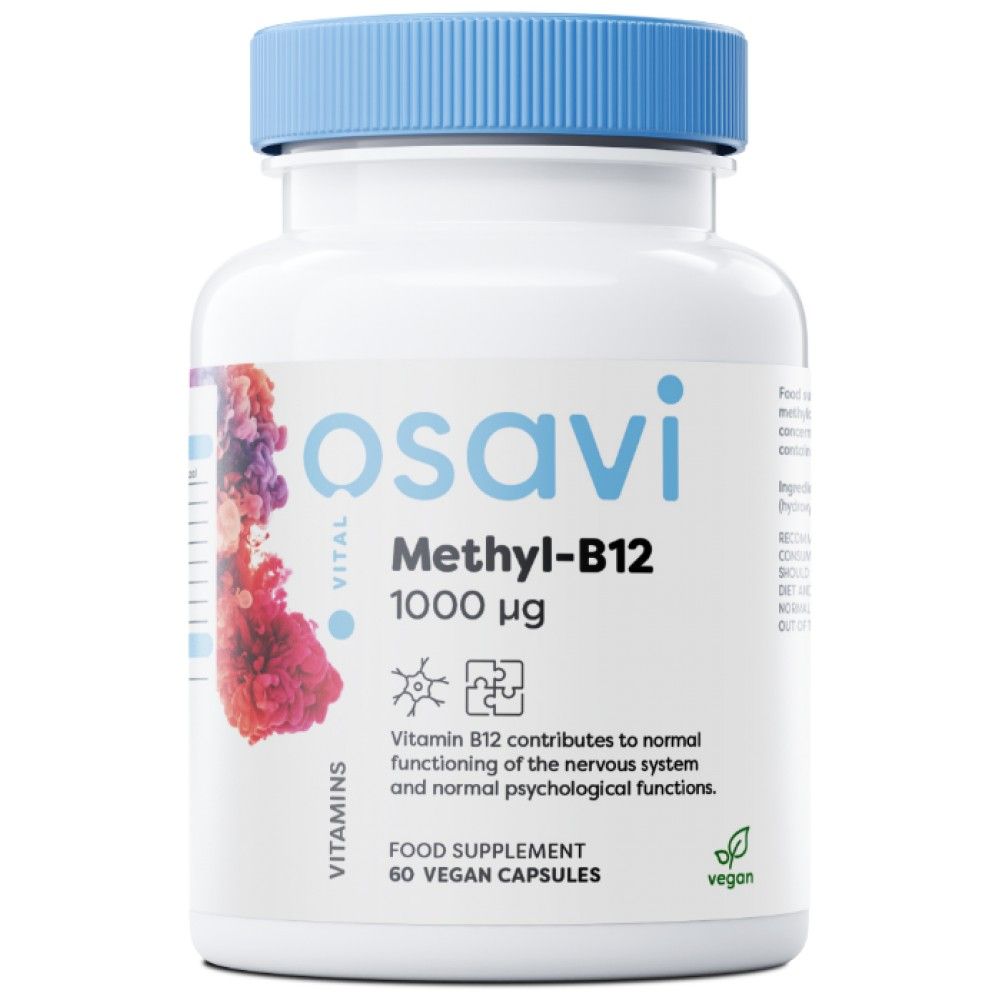 Methyl B-12 1000 mcg - 60 капсули  Osavi - Nutra Best Bulgaria