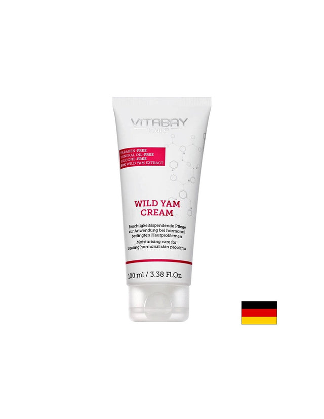 Wild Yam Cream - Крем с екстракт от див ям (за лице и тяло), 100 ml  Vitabay - Nutra Best Bulgaria