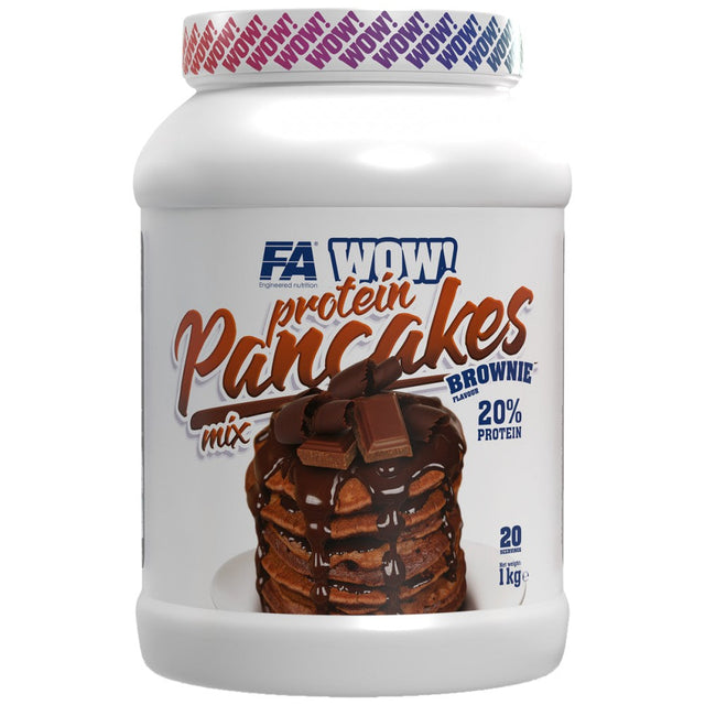 WOW ! Protein Pancakes | 20% Protein - No Sugar Added - 1000 грама - Nutra Best Bulgaria