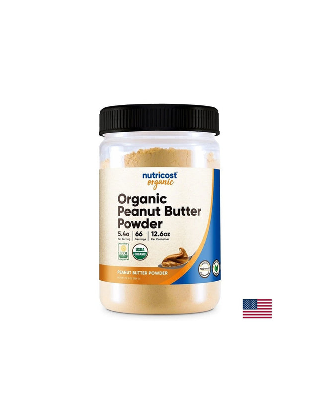 Фъстъчено масло на прах, Органик x 354 g  Nutricost - Nutra Best Bulgaria